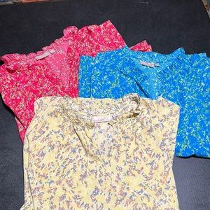 Bundle - 3 Women’s XL belle by Kim Gravel 3/4 Sleeve Blouses